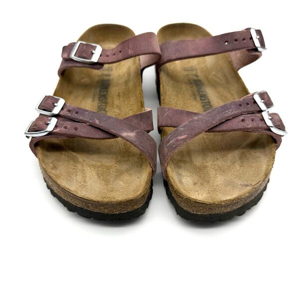 Birkenstock Franca Oiled Leather Sandal Lavender Blush EU 40 US L9 Narrow - Picture 3 of 14